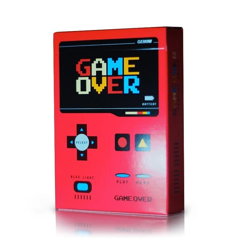 Game Over Red Playing Cards