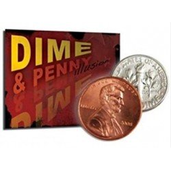 Disappearing Dime and Penny Illusion