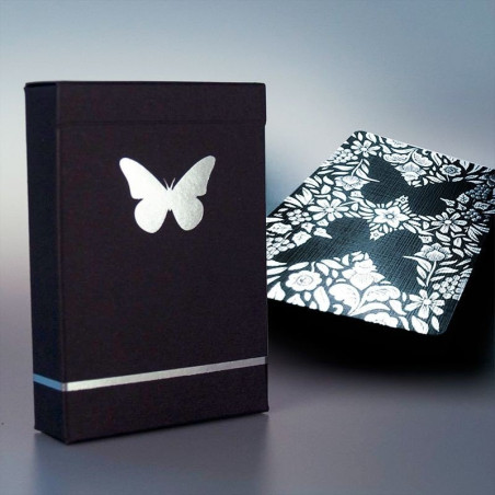 Butterfly Playing Cards Black - Silver (ΣΗΜΑΔΕΜΕΝΗ)