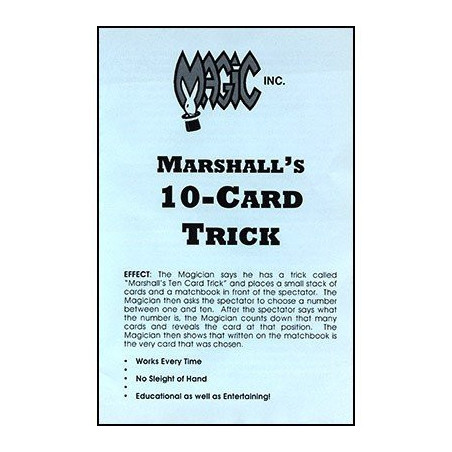 Marshall's Ten Card Trick